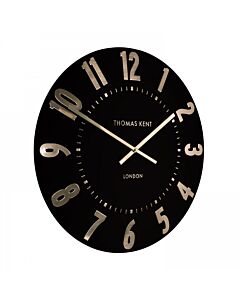 Thomas Kent Mulberry Noir Large Wall Clock - 20"